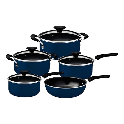 JOGO DE PANELA TRAMONTINA 28299/142 5PS AZUL TITANIUN