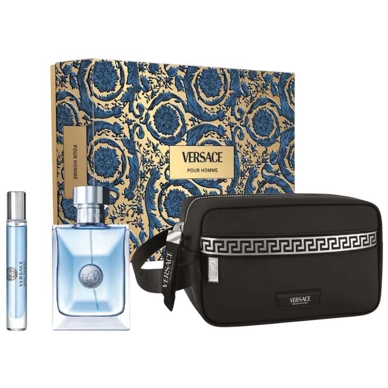 VERSACE POUR HOMME KIT MEN 100ML EDT+10ML+NECESER