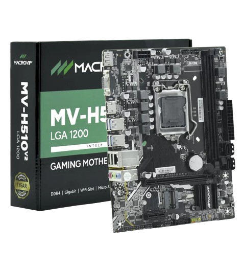 MB 1200 MACROVIP MV-H510V2 S/R/V/HDMI/M.2/DDR4/SOM/USB 3.2/MICRO ATX