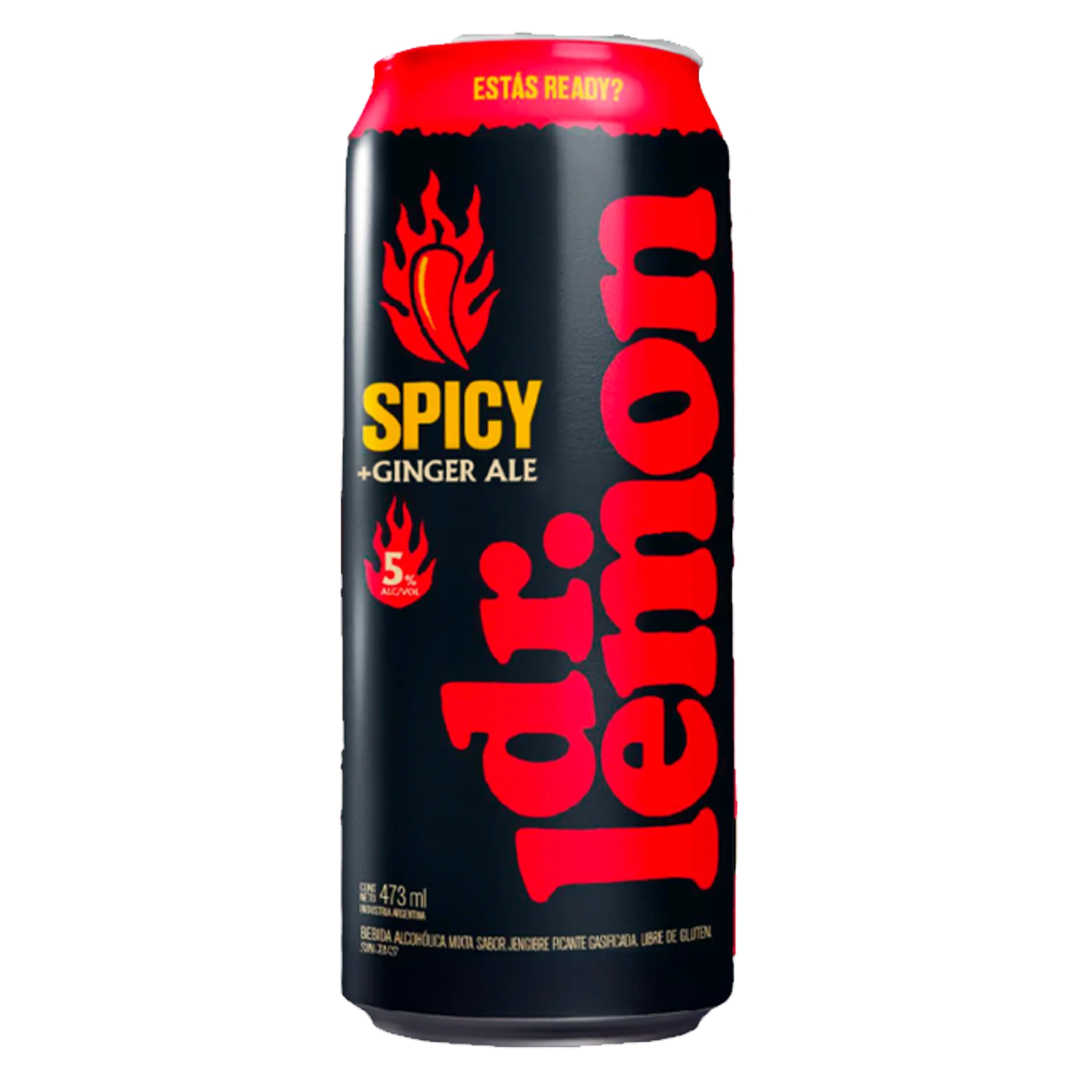 BEB COCTEL DR LEMON SPYCE + GINGER ALE 473ML LATA
