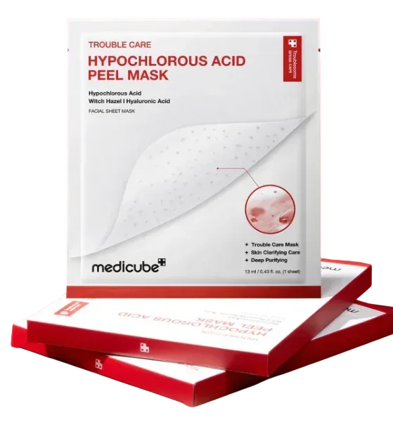 MASCARA FACIAL MEDICUBE HYPOCHLOROUS ACID 3PZ