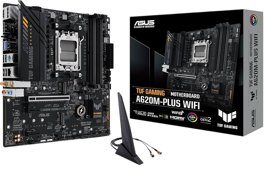 MB AM5 ASUS A620AM-PLUS TUF GAMING WIFI/DDR5/M.2/DP/HDMI/PS2