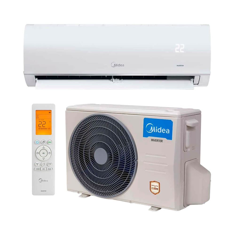 AR INVERTER 12.000 MIDEA MDBP-12INV PRETO 220V/60HZ/R32/IA/Q-F C/KIT*