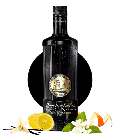 BEB ESP GIN Puerto DE Indias PURE Black Edition 1L
