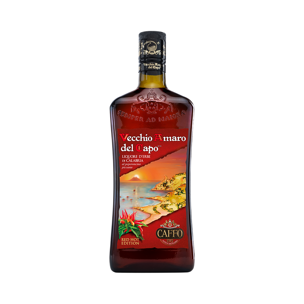 Anúncio: Beb Licor Italiano Caffo Vecchio Amaro Del Capo Red Hot Edition 700Ml*