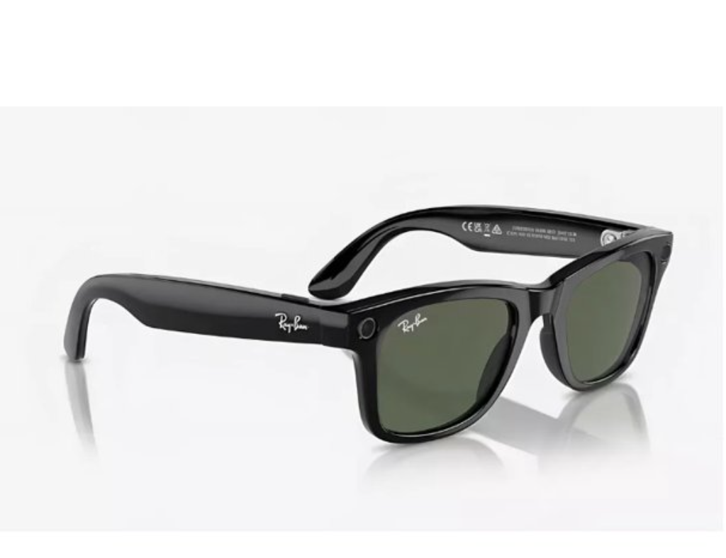 Oculos RAY-BAN META Wayfarer G1 RW4008 F/Shiny Black L/G15 Green