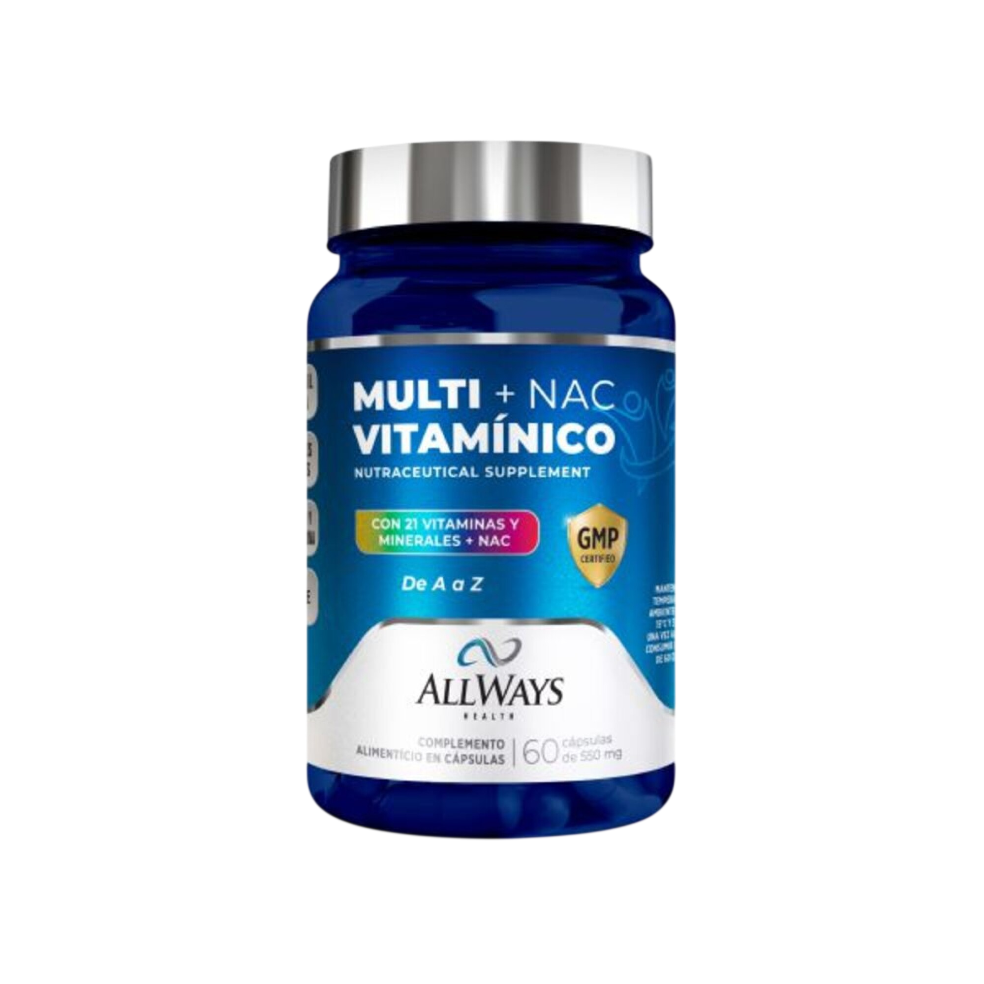 Suplemento Allways Multi+NAC Vitaminico 60 Comprimidos
