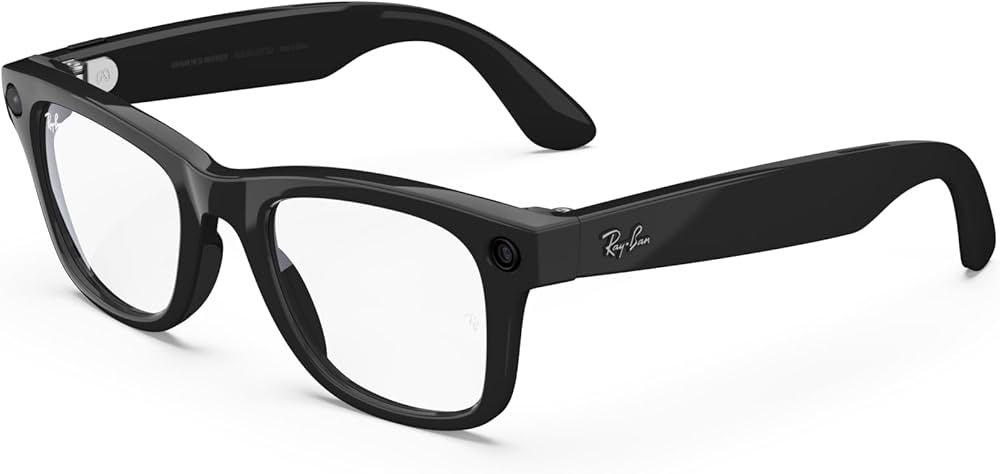Oculos RAY-BAN META Wayfarer G1 RW4008 F/Shiny Black L/Clear