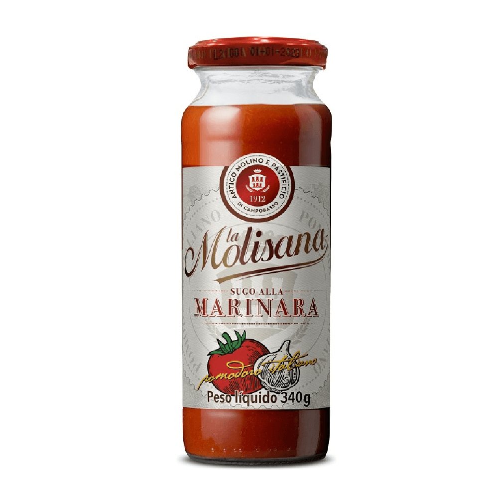 MOLHO DE TOMATE LA MOLISANA MARINARA POTE VIDRIO 340G