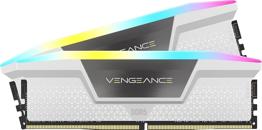 MEMORIA DDR5 64GB 5200MHZ 2X32GB CORSAIR RGB CMH64GX5M2B5200C40W WITHE