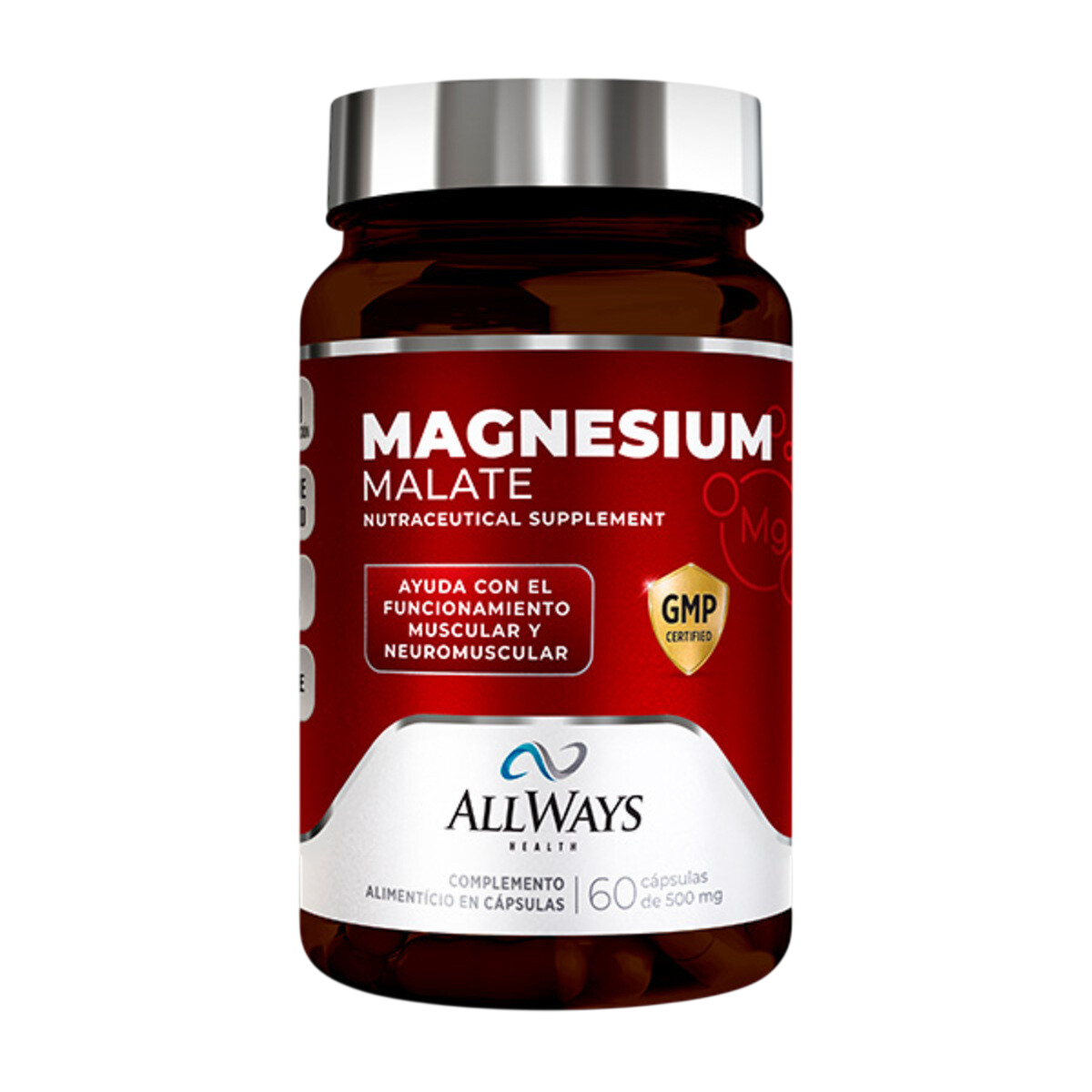 Suplemento Allways Magnesium Malate 60 Comprimidos