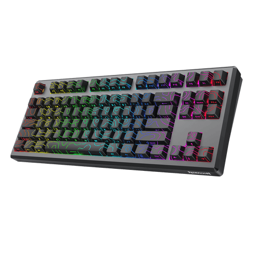Teclado USB Gamer Redragon K737B-RGB PRO Uranus 87 PRO Black Ingles