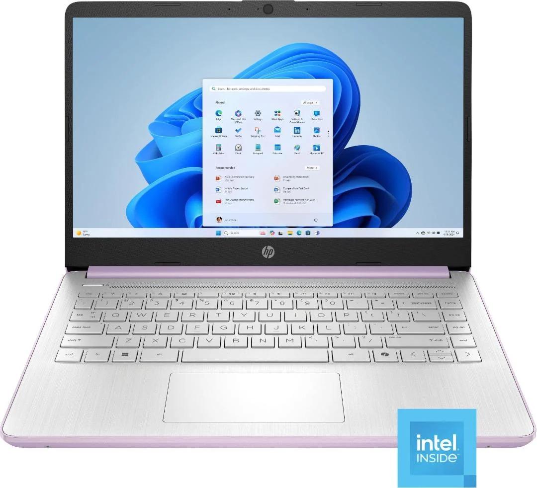 NB HP 14-DQ6104DX INTEL N150/4GB/128GB/14"/W11/PURPLE/NEW