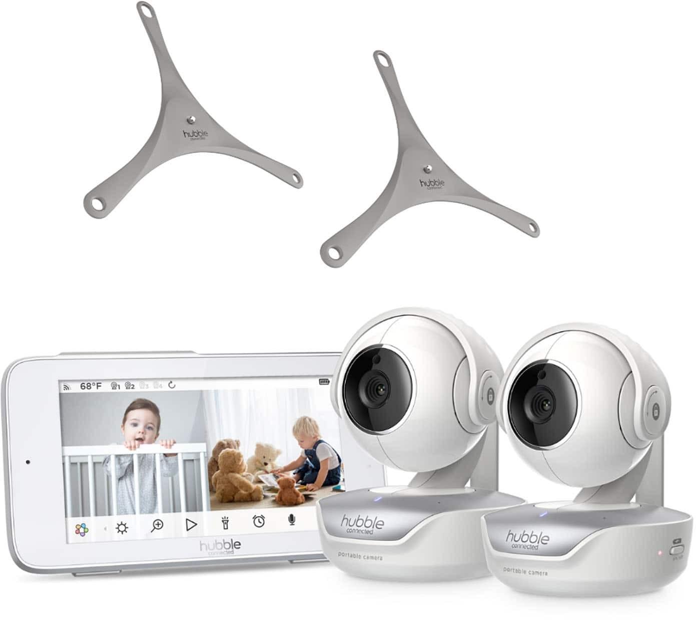 BABA ELET. Hubble Nursery PAL Deluxe TWIN HCTNPDL2 5" 2CAM/FHD/300M