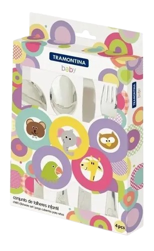 Anúncio: Kit Talheres Baby Tramontina 66970/010 Inox 4PZ