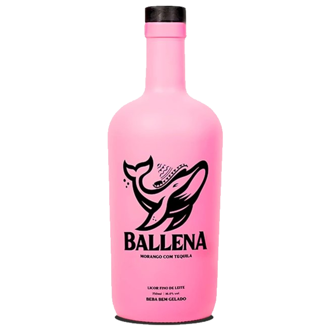 BEB LICOR BALLENA CREME DE MORANGO COM TEQUILA 750ML