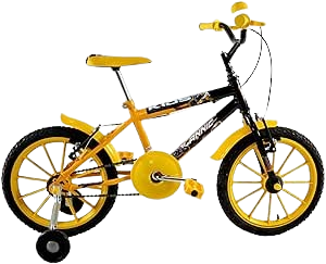 BICICLETA INF DOUMDER 16 AMARELO MOD 208*