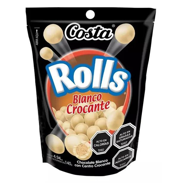 CHOCOLATE COSTA ROLLS CHOCOLATE BRANCO 15X140GR