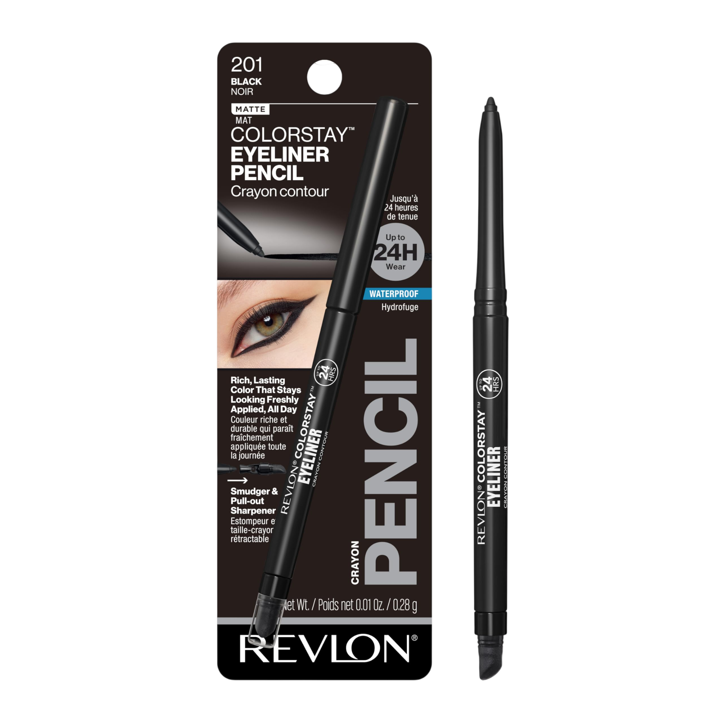 Delineador Revlon Colorstay 201 Black Matte