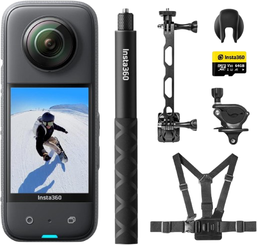 CAM INSTA360 X3 360 KIT ACTION CINSBAMA/HDR BLACK 856398 | LG