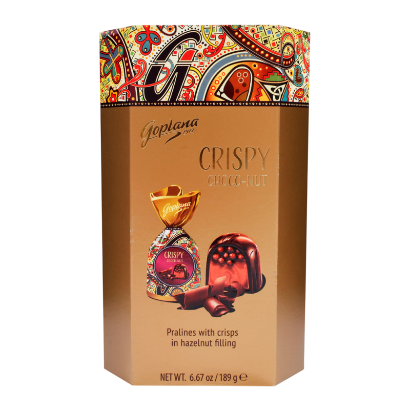 Anúncio: Bombom Goplana Crispy Choco-Nut 189GR 010386