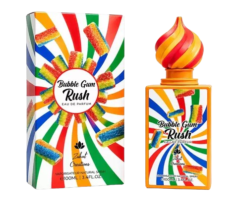 Anúncio: Zakat Swirl Bublle Gum Rush 100ml EDP
