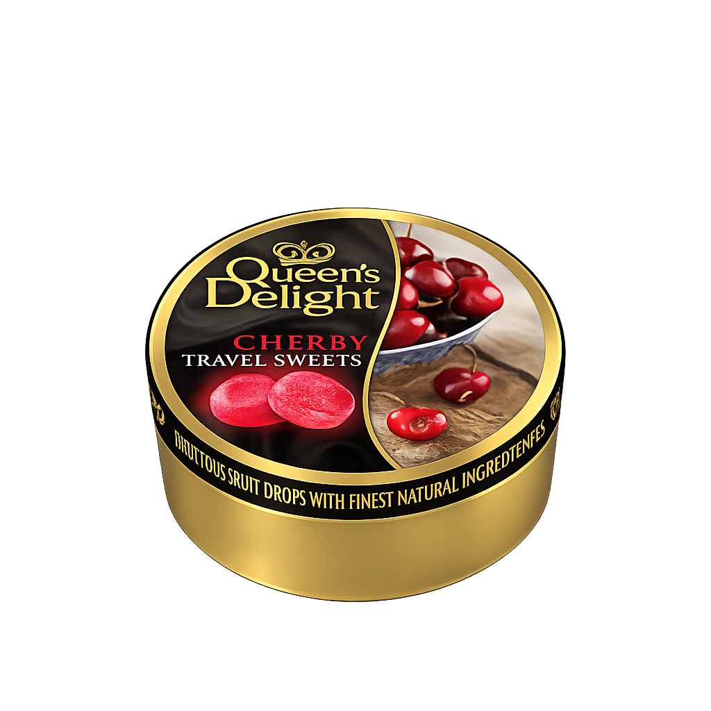 BALA DE FRUTAS QUEENS DELIGHT CHERRY DROPS 150G 021367* | LG