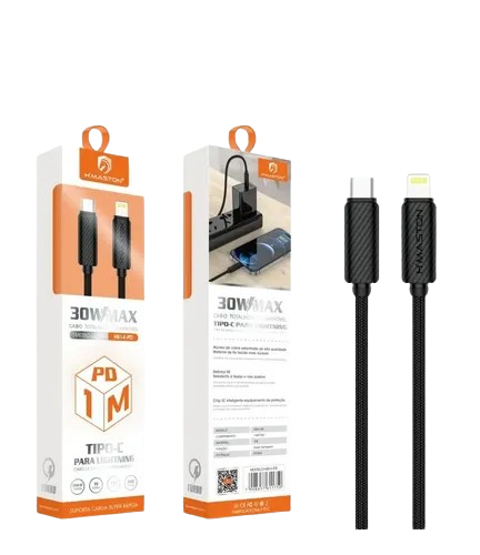 Anúncio: Ac Cel Cabo USB H Maston Hb14-1 V8 1M 30W Preto