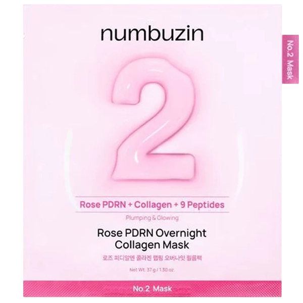 Anúncio: Mascara Facial Numbuzin Nø2 Rose Pdrn Overnight Collagen 37GR