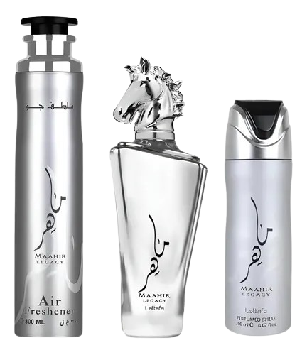 Anúncio: Lattafa Kit Maahir Men 100ML+DEO 200ML+SPRAY 300ml
