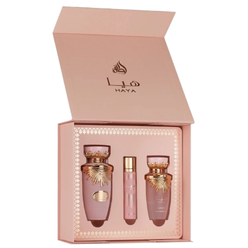 Anúncio: Lattafa Kit Haya Fem 100ml EDP+12ML+HAIR Mist 50ml