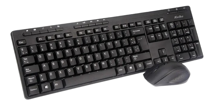 Anúncio: TECLADO+MOUSE Wir Kolke Kek-195 2.4GHz Preto Espanhol 660777