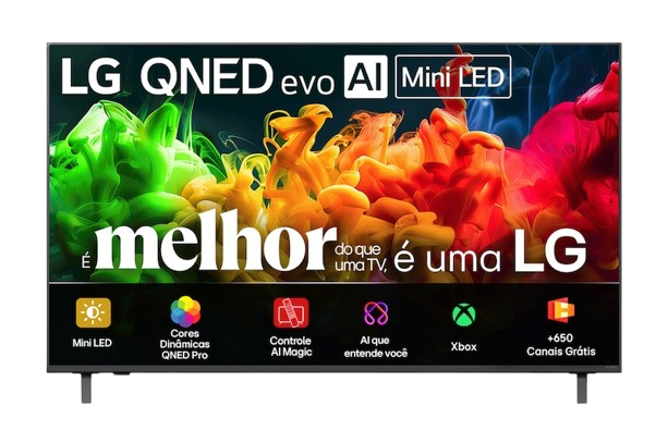 Anúncio: TV LED 55" Lg 55QNED80BSG Smart Qned 4K UHD/WEBOS