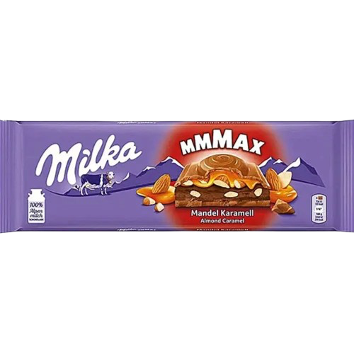 Anúncio: Chocolate Milka Mmmax Almond Caramel 300G*