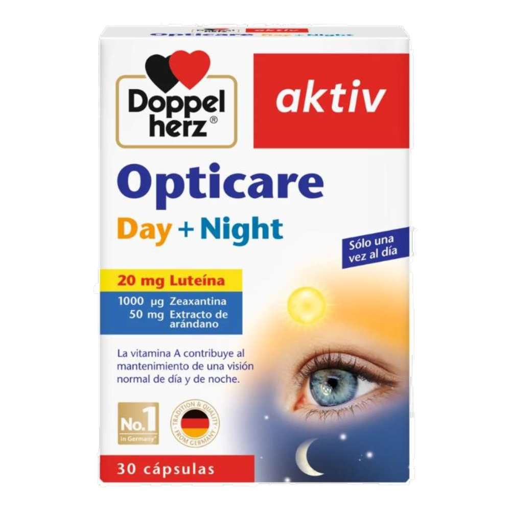 Anúncio: Suplemento Ocular Doppelherz Aktiv Opticare DAY+NIGHT 30CAPS