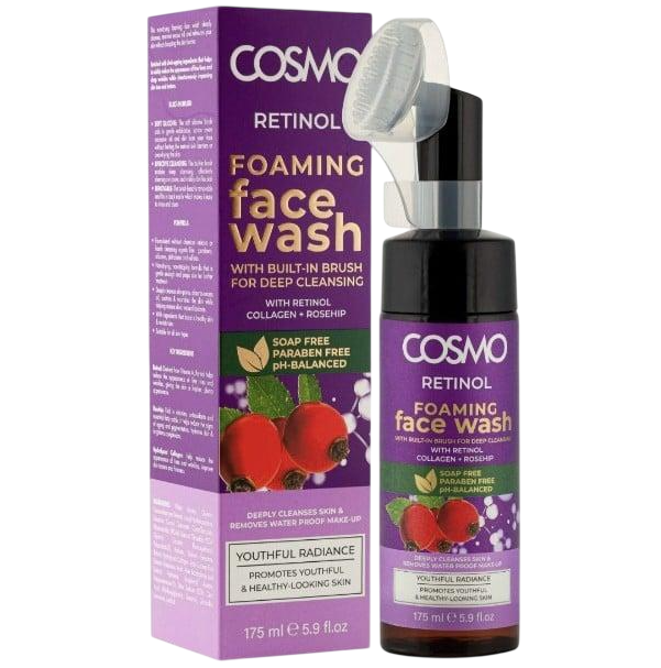 Anúncio: Limpador Facial Cosmo Retinol Foaming Face Wash C/ESCOBA 175ml