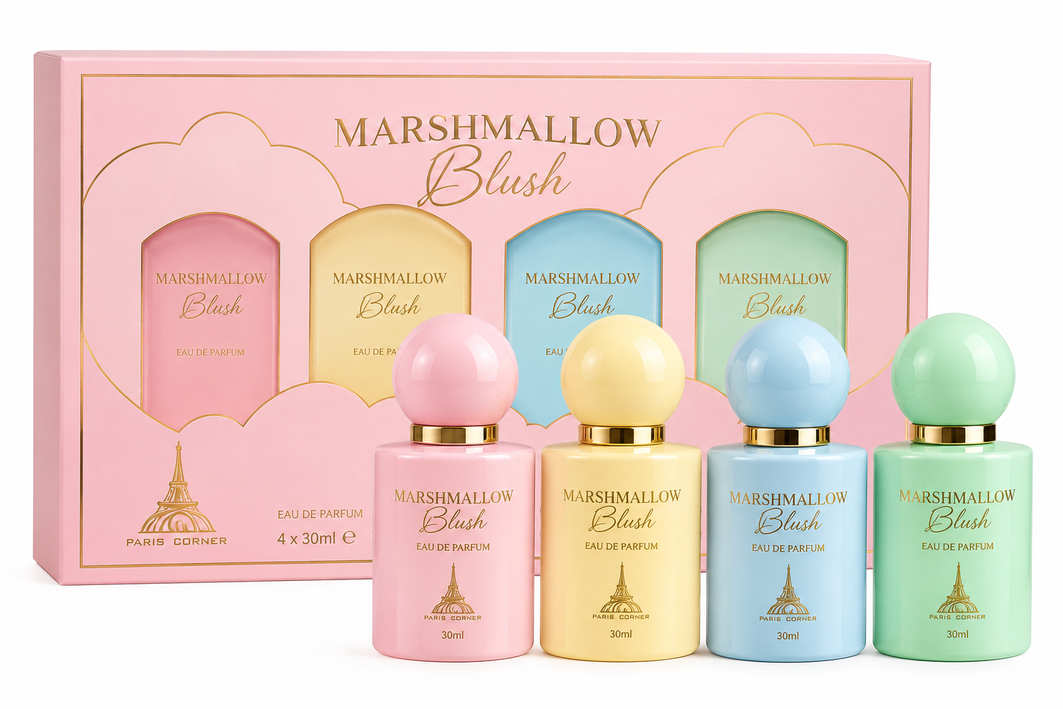Anúncio: Paris Corner Kit Marshmallow Blush Fem 4X30ML