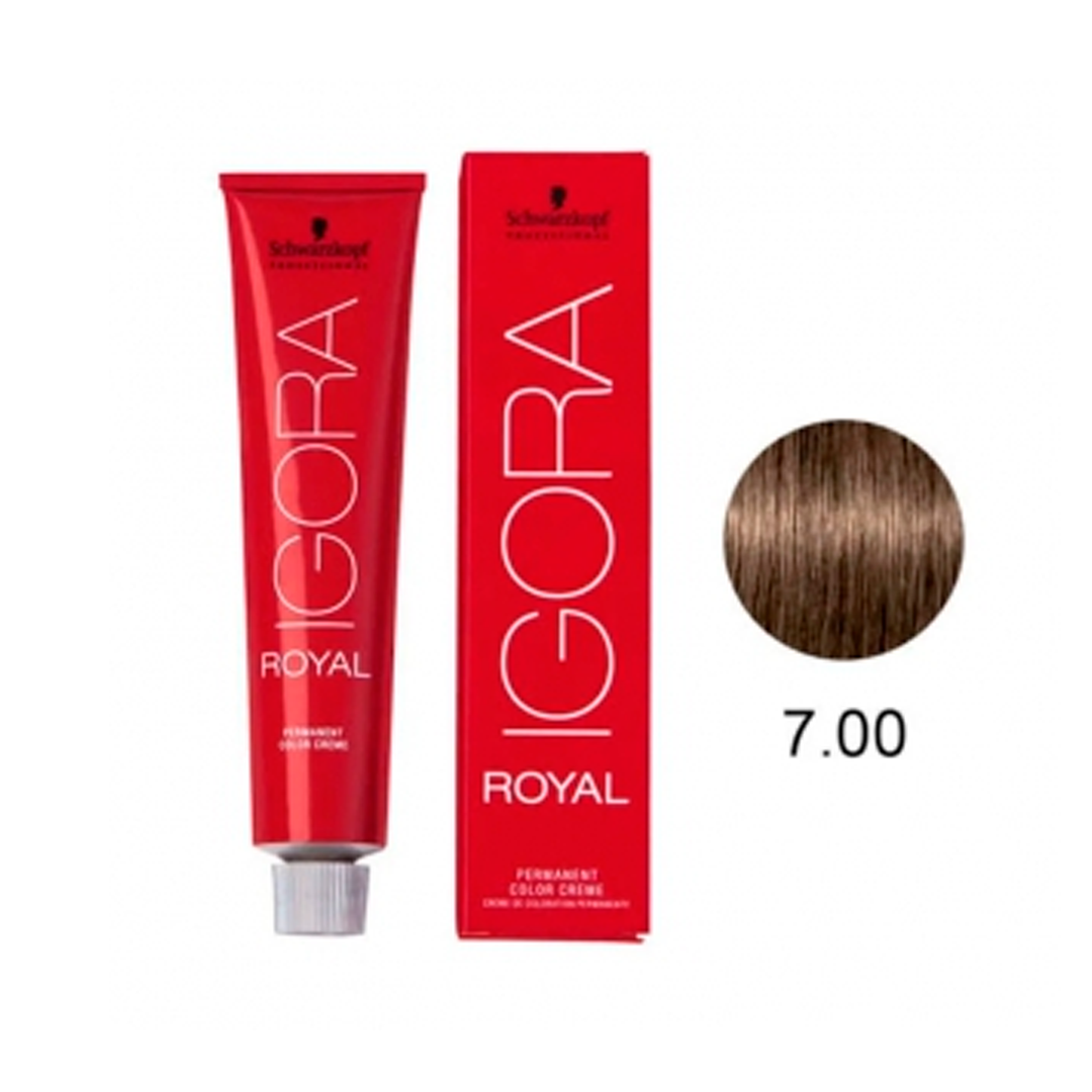 TINTA P/ CABELO SCHWARZKOPF IGORA ROYAL 7-0 60G +LO€AO 60ML