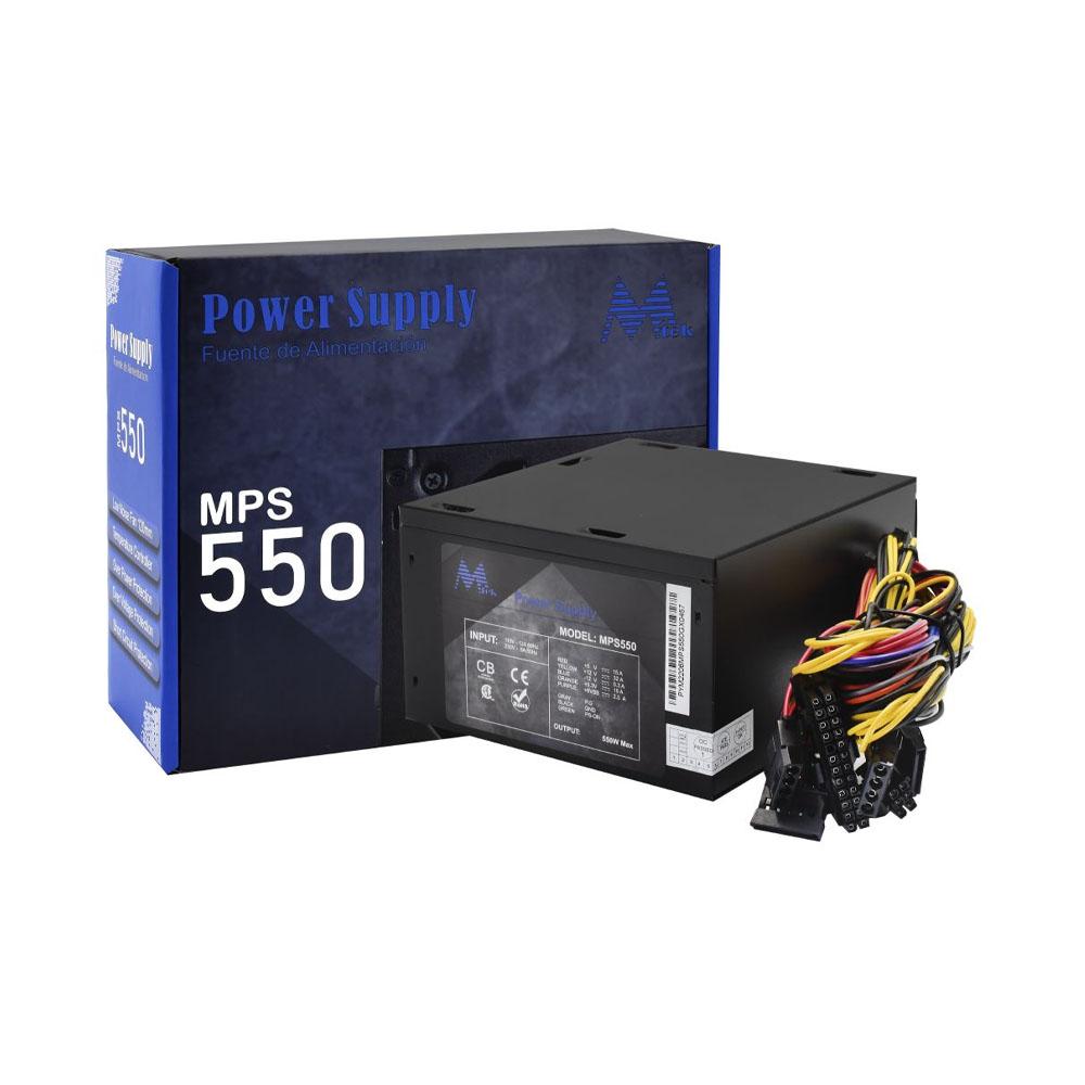 FONTE 550W MTEK MPS550 20/24PIN/2XS-ATA/BIV/CX AZUL*