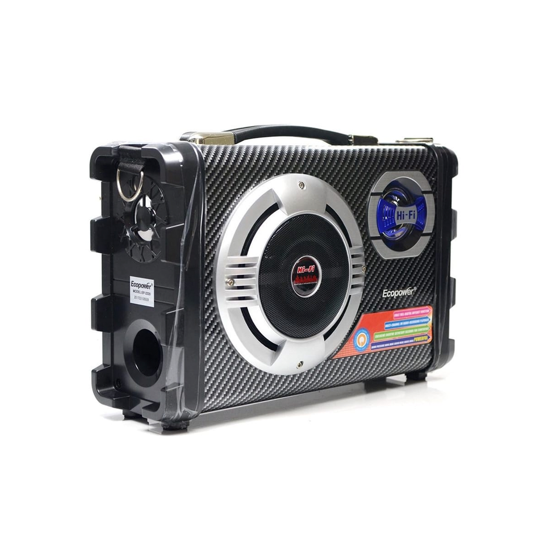 SPEAKER ECOPOWER EP-2220 PRETO/AZUL BT/USB/FM/AUX