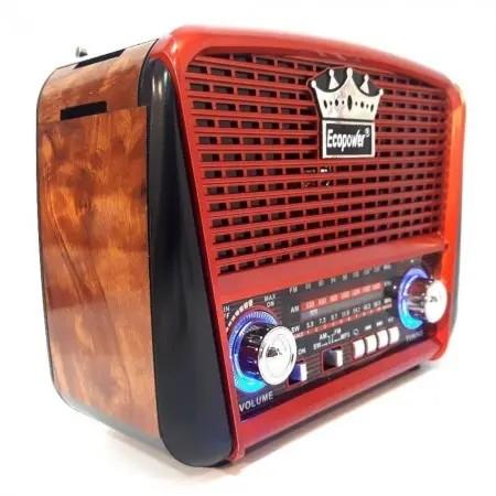 RADIO PORTATIL ECOPOWER EP-F108B VERMELHO BT/USB/SD/AM/FM