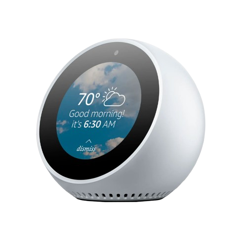 SPEAKER AMAZON ECHO SPOT ALEXA CLOOK BT BRANCO