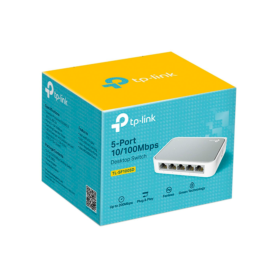 HUB SWITCH 5P TP-LINK TL-SF1005D 10/100MBPS RJ45 >>17477<<