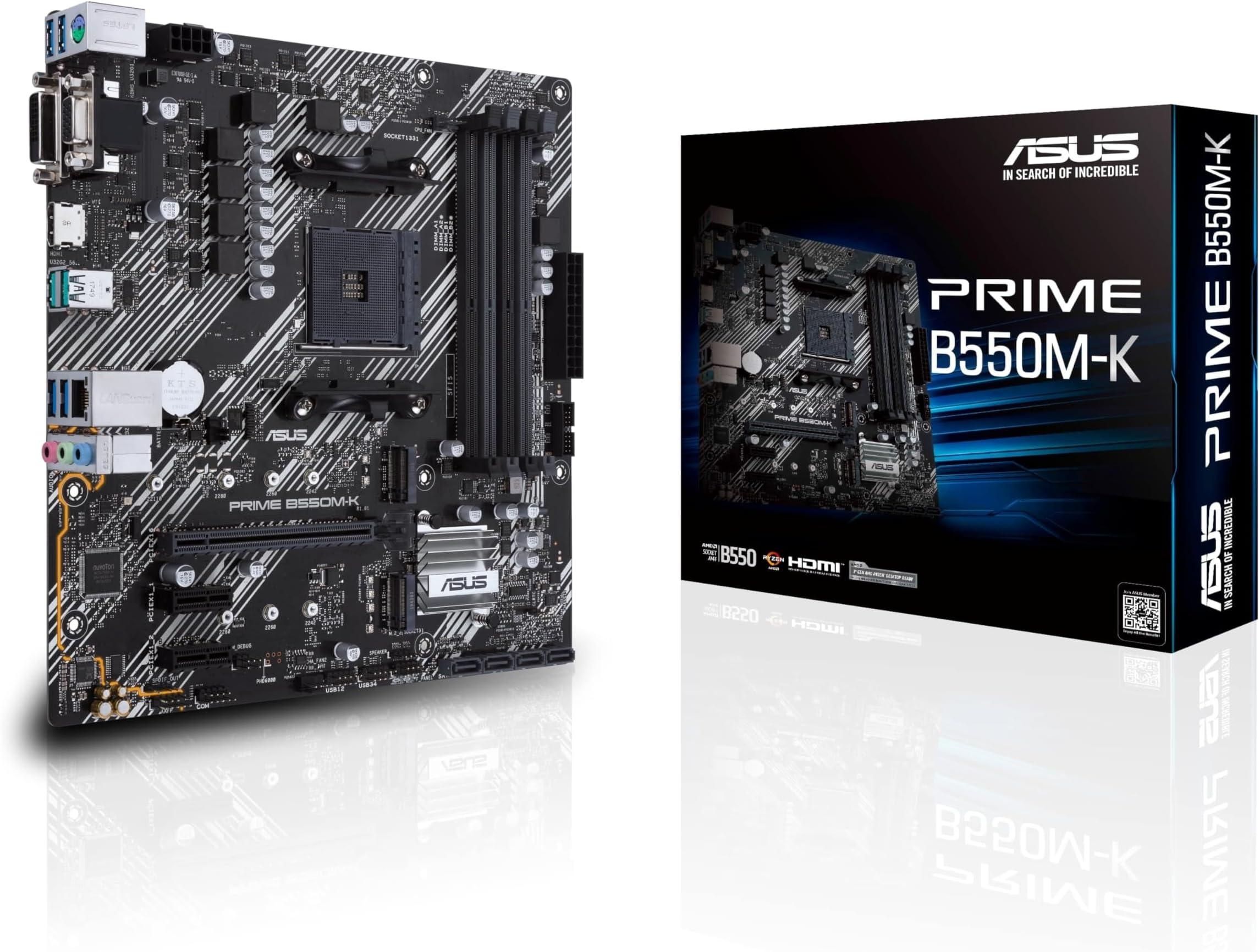 MB AM4 ASUS PRIME B550M-K V/S/R/HDMI/DVI/2M2/DDR4/MATX