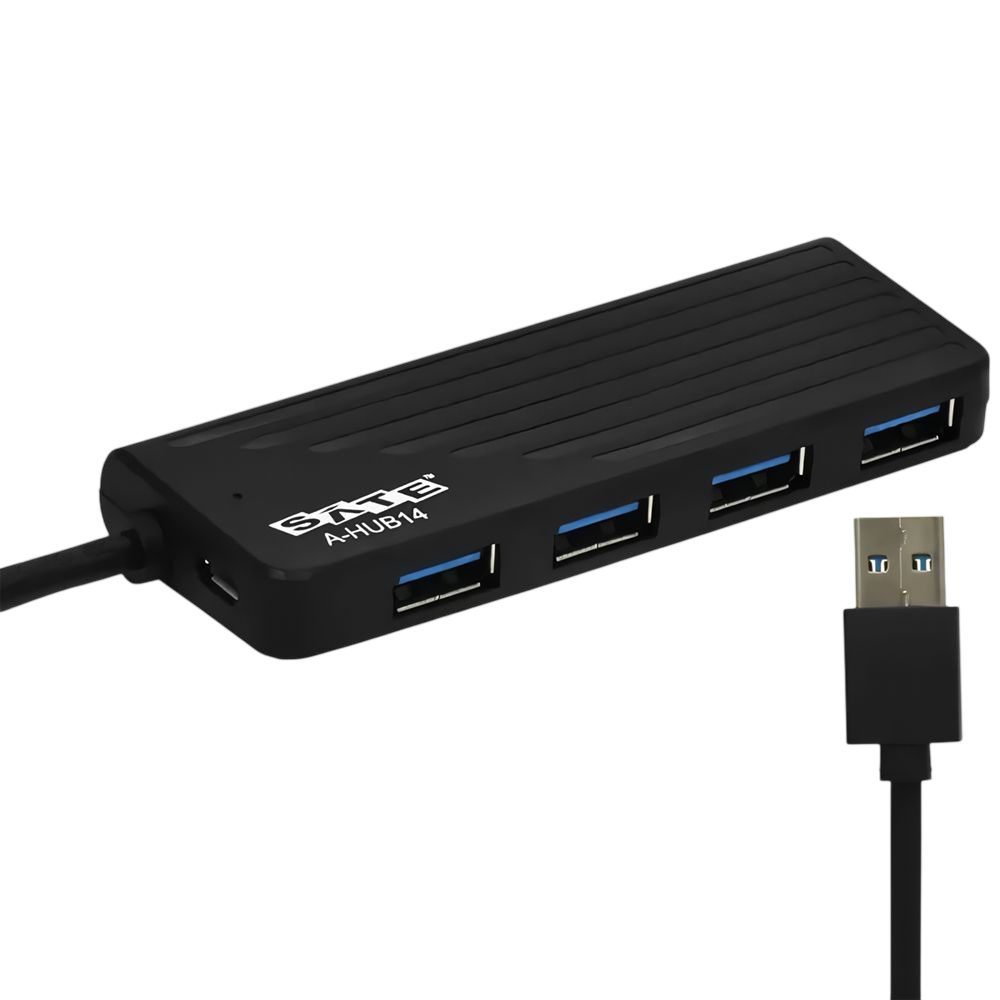 HUB USB 4PORTAS SATELLITE A-HUB14 3.0 PRETO