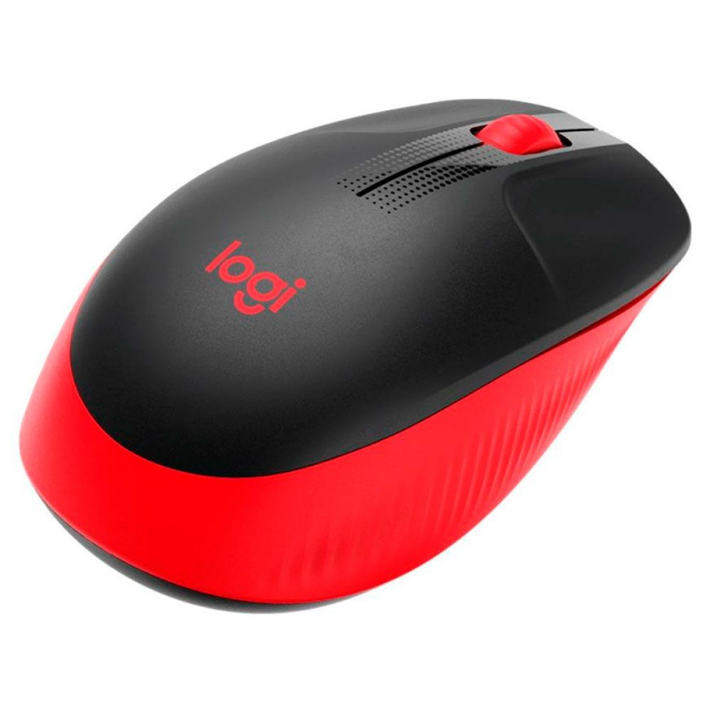 MOUSE WIR LOGITECH M190 910-005904 BLACK/RED