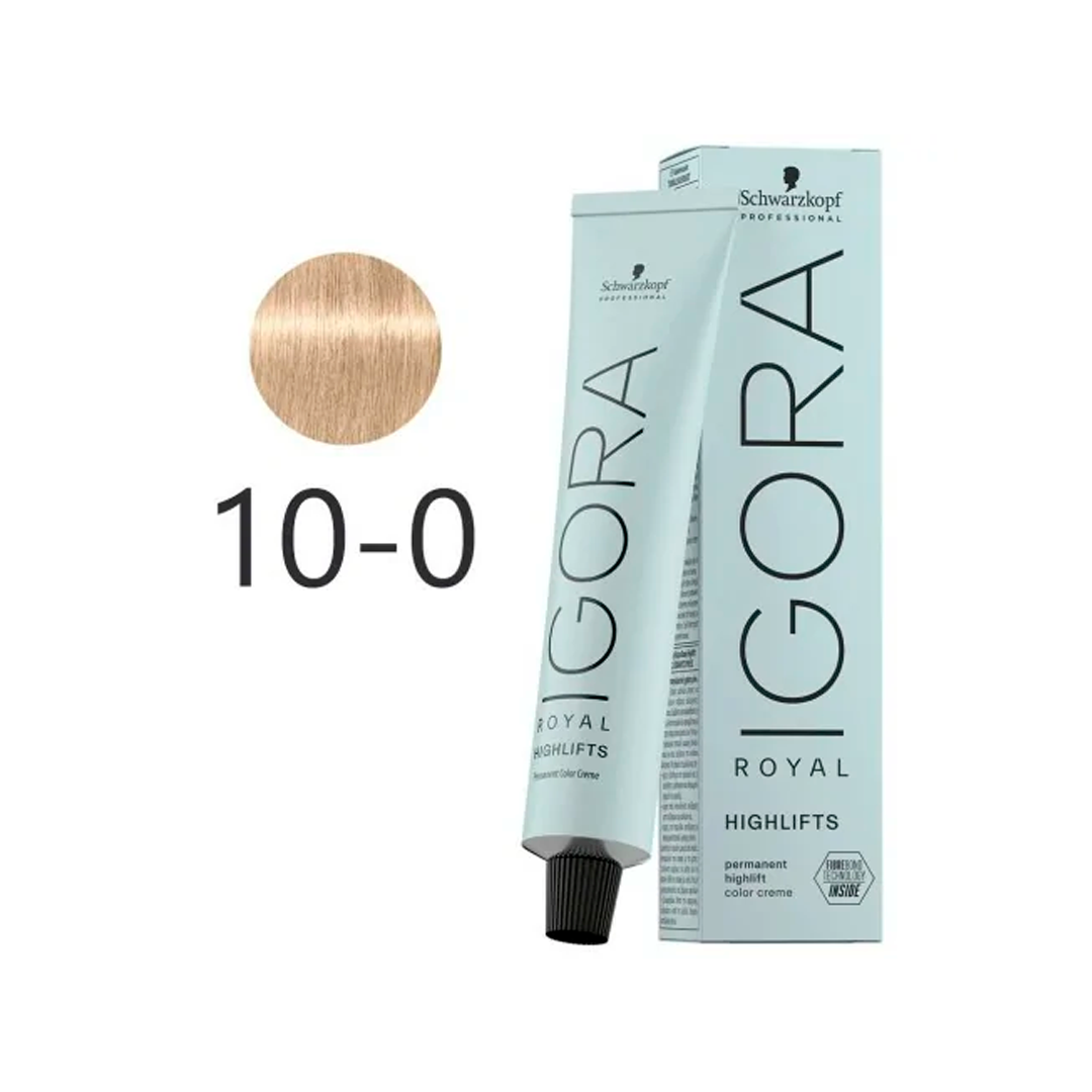 TINTA P/ CABELO SCHWARZKOPF IGORA ROYAL HIGHLIFTS 10-0 60G +LO€AO 60M*