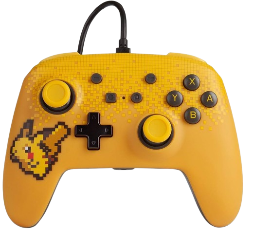 GAME NINTENDO SWITCH AC CONTROLE POWERA WIRED PIKACHU 1518905-01