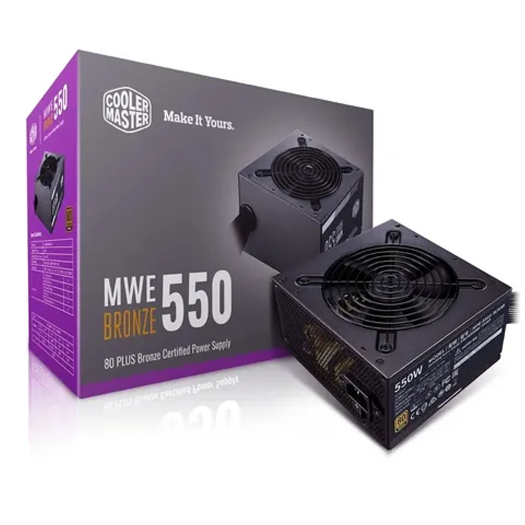 FONTE 550W COOLER MASTER MWE BRONZE 80 PLUS MPE-5501-ACAAB-US*