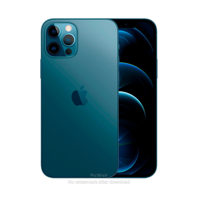 CEL Apple SEMI Novo iPhone 12 PRO MAX 256GB Pacific BLUE APA / 30 DIAS